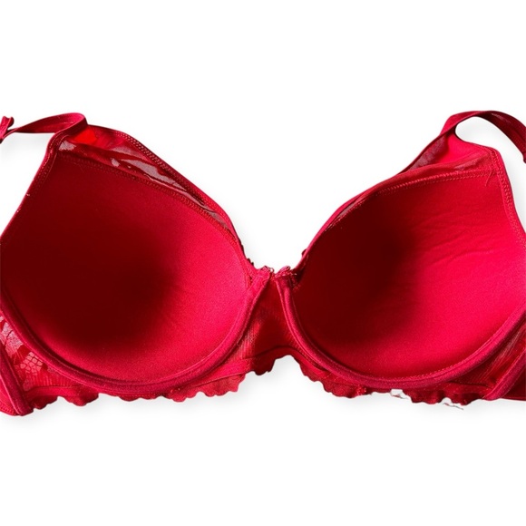 Daisy Fuentes Bra Red Lace women’s size 38D - Picture 4 of 9